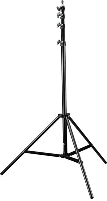 Produktbild von Bresser Aluminium-Lampenstativ, verstellbar von 134 bis 400 cm, Luftfederungssystem, schwarze Pulverbeschichtung, Stoßdämpfung, für Foto- und Videostudios