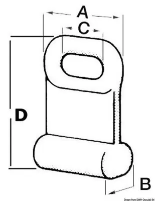 Produktbild von Großsegelrutscher 12 x 22 mm Osculati 58.358.00