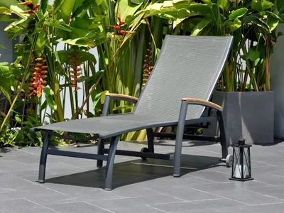 Zdjęcie produktu dla Mountfield Ogrodowy Leżak Regulowany ANGELA DELUXE 169x83,2x113,7 cm
