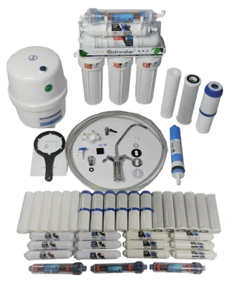 Produktbild von 8 Stufen Umkehrosmoseanlage RO Wasserfilter 75 GPD mit 3-Jahre Ersatzfilter