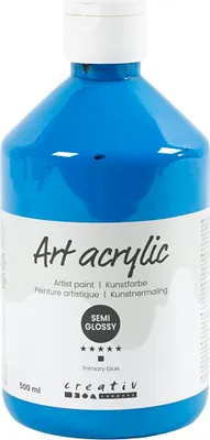 Immagine prodotto di Vernice acrilica a pigmenti, blu primario, 500 ml