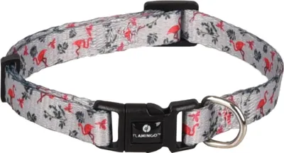 Produktbild von Flamingo Halsband Samar mit Flamingo hellgrün, Maße: 20-35 cm / 10 mm