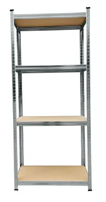 Image de HOME It® Étagère en acier avec 4 étagères, max 200 kg, galvanisée 150x70x30cm
