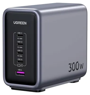 Imagen del producto de Cargador rápido UGREEN Nexode de 300W con tecnología GaN y 5 puertos PD