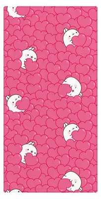 Productafbeelding van Molang Handdoek, hartjesprint, 150 x 75 cm