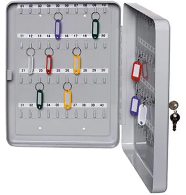 Produktbild von Abschließbarer Schlüsselschrank für 20 Schlüssel, aus Metall
