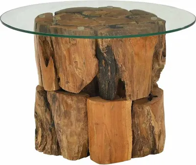 Produktbild von vidaXL Couchtisch Massivholz Teak Treibholz 60 cm