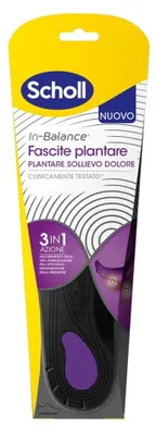 Produktbild von Scholl In-Balance Fußbett zur Schmerzlinderung, Plantarfasziitis, Einlegesohlen