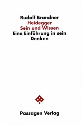 Image de Heidegger. Sein und Wissen