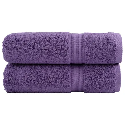 Produktbild von Premium-Duschtücher SOLUND 2 Stk. Lila 70x140 cm 600 g/m²