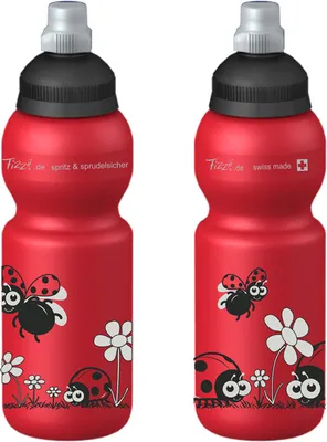 Produktbild von Fizzii Trinkflasche Marienkäfer 330 ml, auslaufsicher