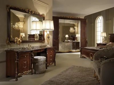 Produktbild von Luxus Klasse Schminktisch Schlafzimmer Kommode Italienische Möbel Jugendstil Neu