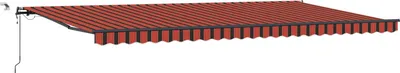 Produktbild von vidaXL Markisenstoff mit Orange und Braun 600 x 300 cm Polyester