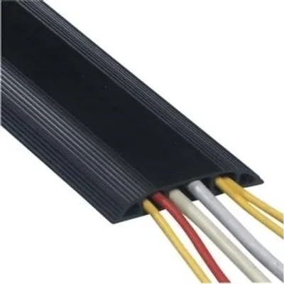 Image de DATAFLEX Bande de câble en PVC, pour le sol, 83 x 15 mm, longueur 3m, noir (19.08.3103)