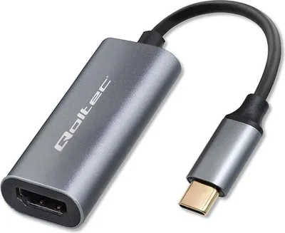 Immagine prodotto di Cavo adattatore Qoltec da USB-C a HDMI 4K | 60Hz | 32AWG 0,17 m