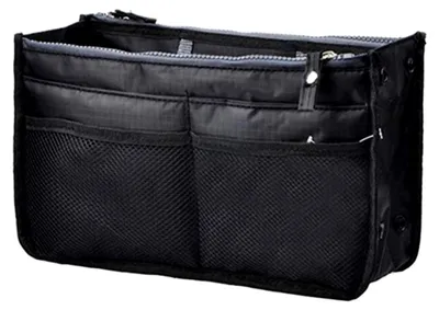 Produktbild von Kosmetiktasche und Geldbörsen-Organizer für Damen, Schwarz
