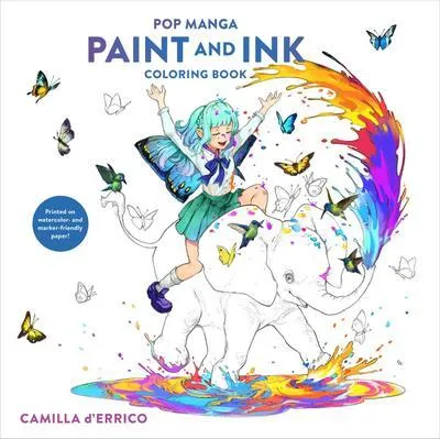 Immagine prodotto di Pop Manga Paint and Ink Coloring Book