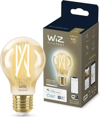 Produktbild von WiZ Filament-Lampe Bernstein 50 W A60 E27