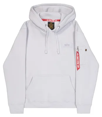 Productafbeelding van ALPHA INDUSTRIES - Hoodie met opdruk aan de achterkant, heren, maat: M, kleur: Pastelgrijs 666