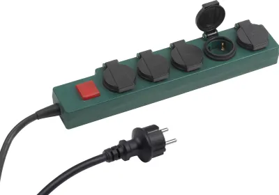 Produktbild von Meister Steckdosenleiste 5-fach 1,4 m Kabel Gummischlauchleitung IP44 Außenbereich