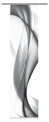 Produktbild von Schiebevorhang Digitaldruck Redfield, Seidenoptik, 245 x 60 cm, grau