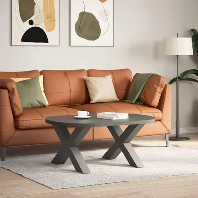 Obrázok produktu pre vidaXL Nohy konferenčného stolíka v tvare X 2 ks. Antracit 70x(42-43) cm Oceľ