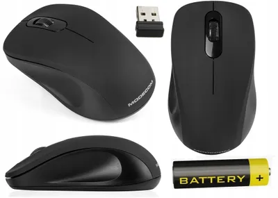 Produktbild von Kabellose Maus Modecom Mc-Wm10s Silent 1600Dpi Schwarz Stark D4XD-ID M-MC-WM10S-100