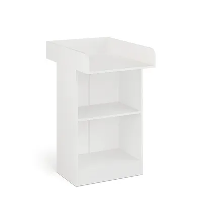 Produktbild von KOMTO Wickelkommode Lulliblox M1, schmale Babykommode mit abnehmbarem Wickelaufsatz, Weiß