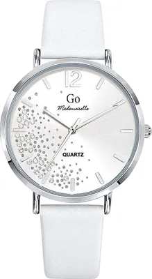Productafbeelding van Dameshorloge, lederen band, model Mademoiselle, wit, analoog, quartz, UGO699354