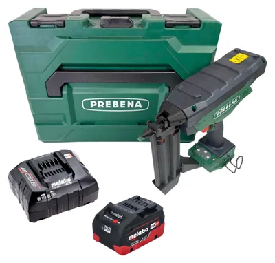 Productafbeelding van Prebena PKT-3-J55 accu-spijkermachine 18 V 16 - 55 mm CAS + 1x LiHD-accu 5,5 Ah + oplader