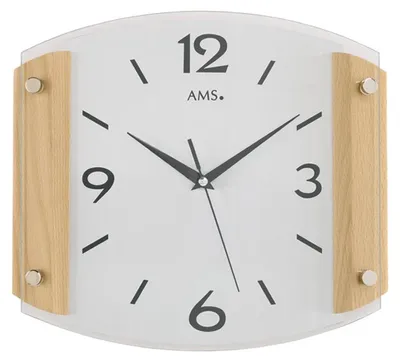 Produktbild von AMS Funk-Wanduhr, Funkwerk, 30x26x5cm, 5938