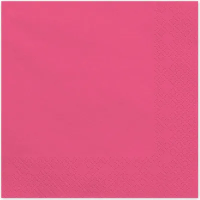 Produktbild von Servietten Uni 20Stk./33x33cm | Pink