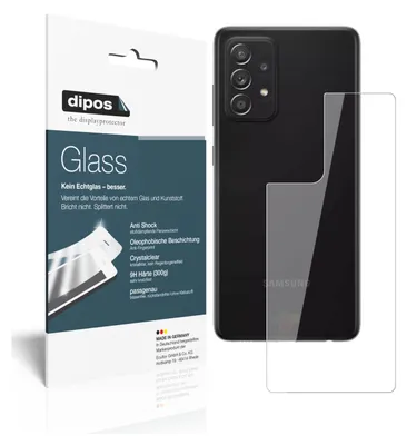 Produktbild von 2x Schutzfolie für Samsung Galaxy A52s 5G Rückseite - Anti-Shock 9H Folie dipos Glass Kunststoffglas