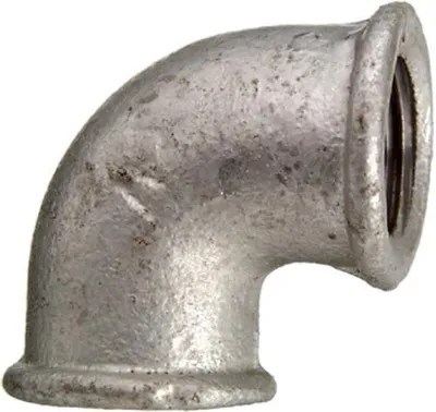 Imagen del producto de Codo Cornat Temperguss de 90°, 1 1/4'', con 2 bridas, galvanizado