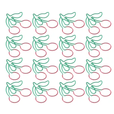 Image de 20Pcs Paper Clips Bookmarks Planner Clip Fruit Shaped 2-Color Pin Office Supplies School Gifts
