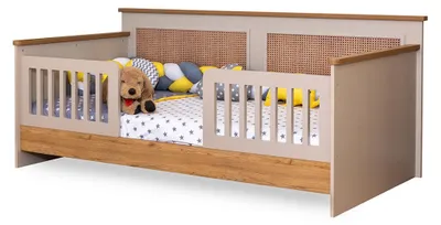 Produktbild von s Braunes Kinderbett Designer Funktionsbett Schlafzimmer Möbel