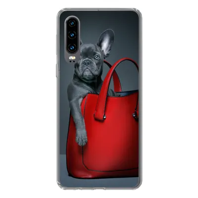 Produktbild von MuchoWow® Handyhülle Schutzhülle Hülle für Huawei P30 Hund - Lustig - Tasche - Kinder - Jungen - Mädchen - Kinder Silikon Softcase Handy Hülle - Kartenbesitzer