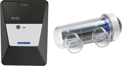 Produktbild von Astral Pool E-Next 21, 90 m³, 10 g/l, 21 g/h, Schwarz, Grau, Tasten, LED