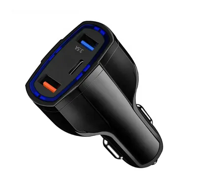 Zdjęcie produktu dla Ładowarka samochodowa APT PLS34E QC 3.0 TYPE-C 2xUSB