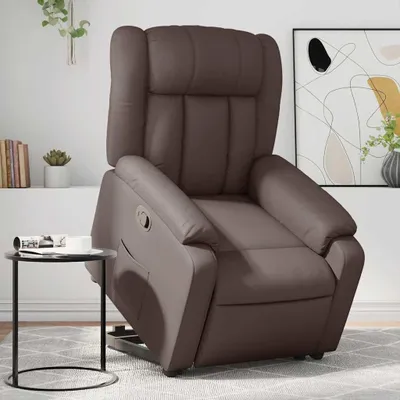 Image de Aide au lever - Fauteuil électrique - Fauteuil télé - Fauteuil de relaxation - Fauteuil inclinable - Revêtement en similicuir