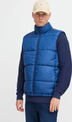 Produktbild von Blend BHVest Herren Weste Steppweste Outdoor Weste mit Reißverschlusstaschen Stehkragen Regular fit
