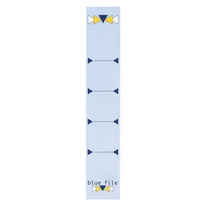 Produktbild von 10 bluefile Ordneretiketten blue file blau für 5,0 cm Rückenbreite