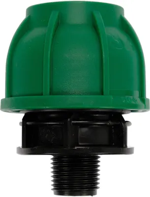 Immagine prodotto di Raccordo a morsetto in PP con filettatura esterna 32 mm x 1/2"