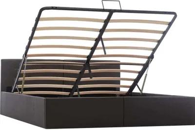 Immagine prodotto di vidaXL Letto contenitore in Pelle finta grigio idraulico 160×200cm