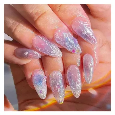 Productafbeelding van Set van 24 Herbruikbare Kunstnagels met Franse Stijl