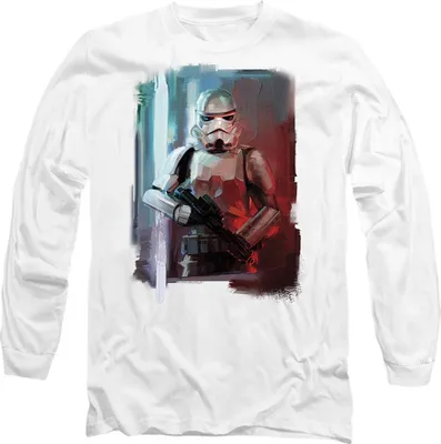 Image de Star Wars - T-shirt homme/femme unie TV14416 (XL) (Blanc)