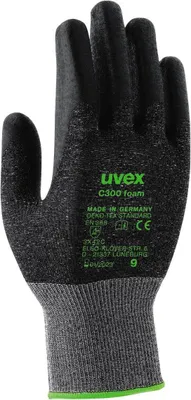 Produktbild von Uvex C300 foam, Schwarz, Grau, Erwachsener, Erwachsener, Unisex, 1 Stück(e), Fiberglas, Polyamid, Polyethylen, Viskose