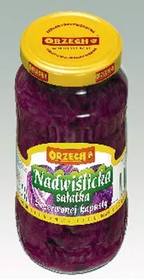 Image de Salade de chou rotkohlsalat de Nadwiślice, avec des pommes, au goût aigre-doux, sans gluten, 670 g