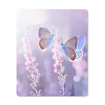Produktbild von MuchoWow® Mauspad Mousepad Schmetterling - Lavendel - Blumen - Lila 19x23 cm - Mousepads - Maus Mat - Pad - Mausunterlage - Mauspads - Spielen