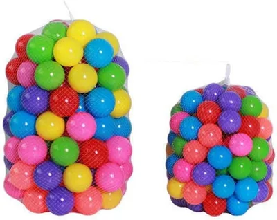 Produktbild von Pit-Bälle, Bällebad-Bälle, Spielbälle, 100 Stück, Verdicktes BPA-freies PE, 5,5 Cm, Mehrfarbige, Wiederverwendbare Netz-Aufbewahrungstasche für, Pool, Wasserspielze